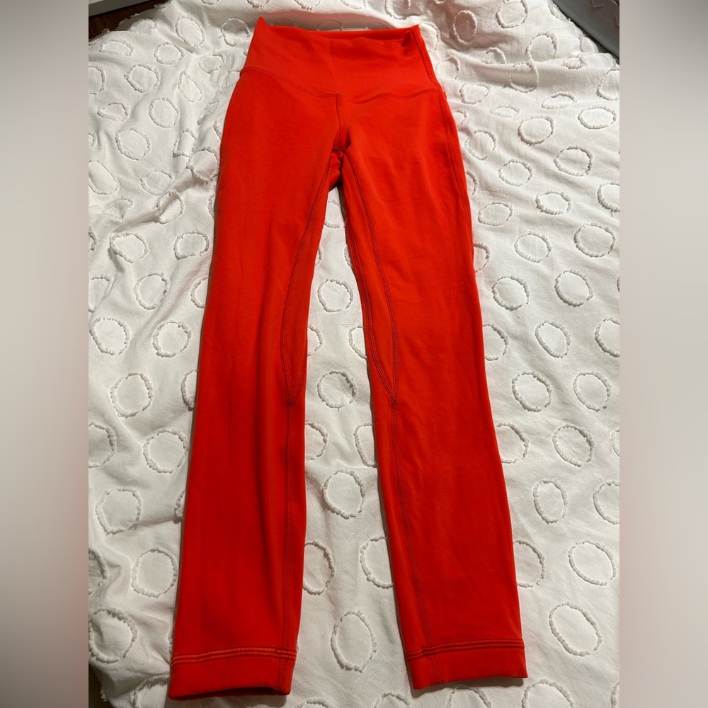 Red lululemon leggings. Excellent condition!